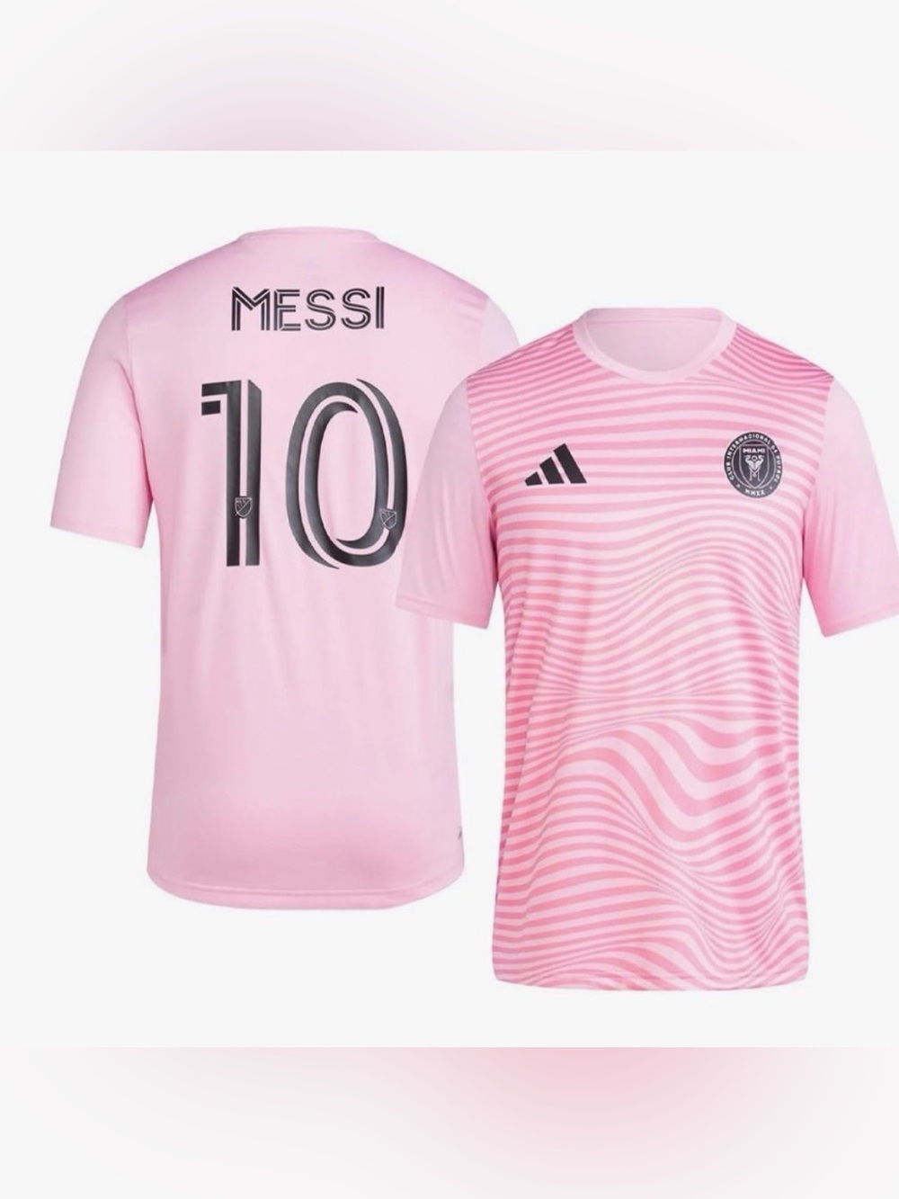 adidas Pink Inter Miami Messi #10 Soccer Jersey